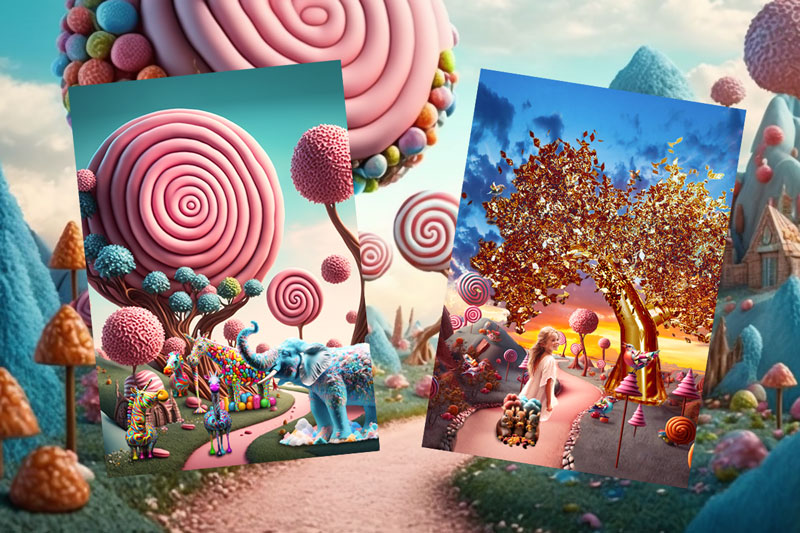 The Magical Garden of Gumdrops Illustrations ad